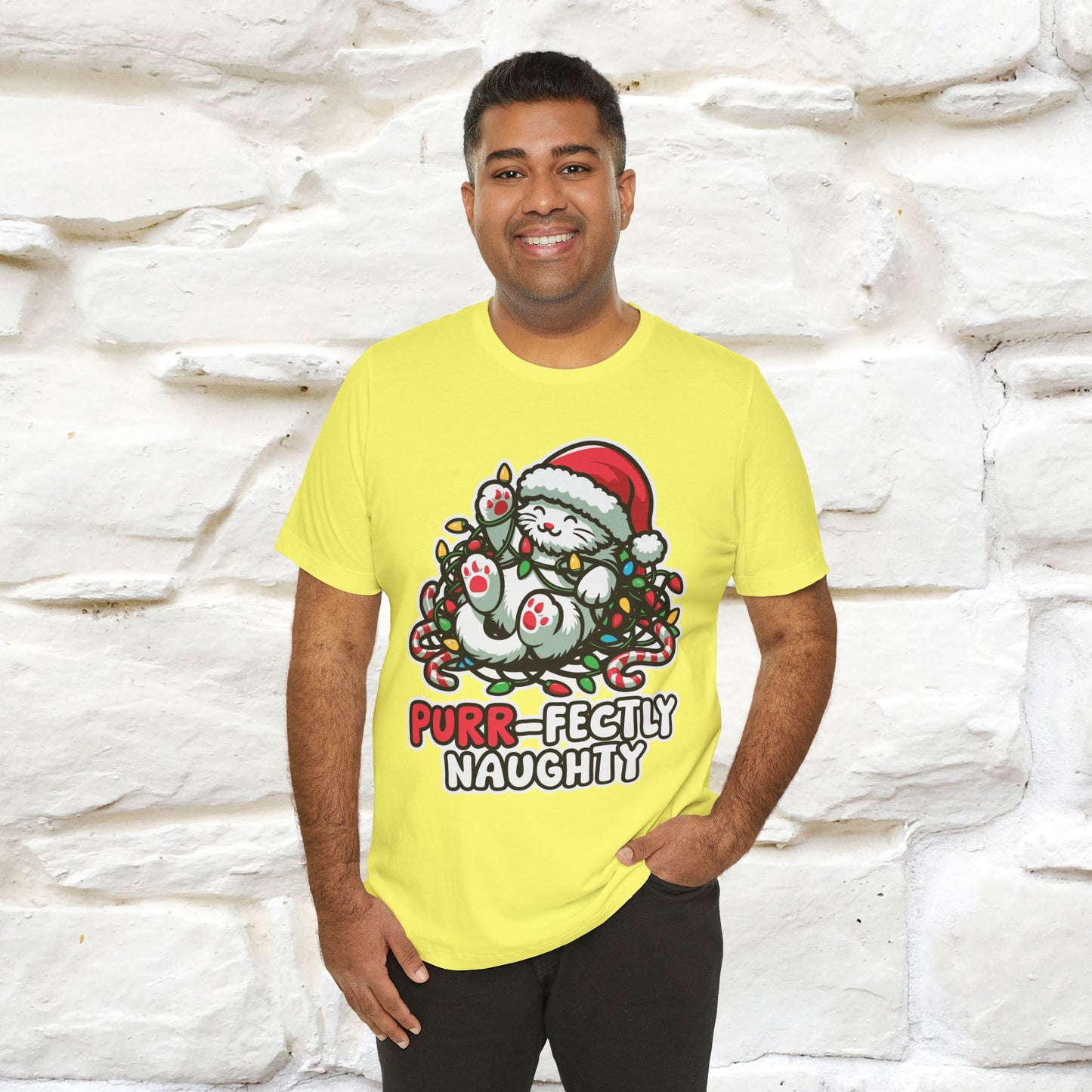 “Purr-Fectly Naughty” | Cat T-Shirt | Nunu&Miao Studio