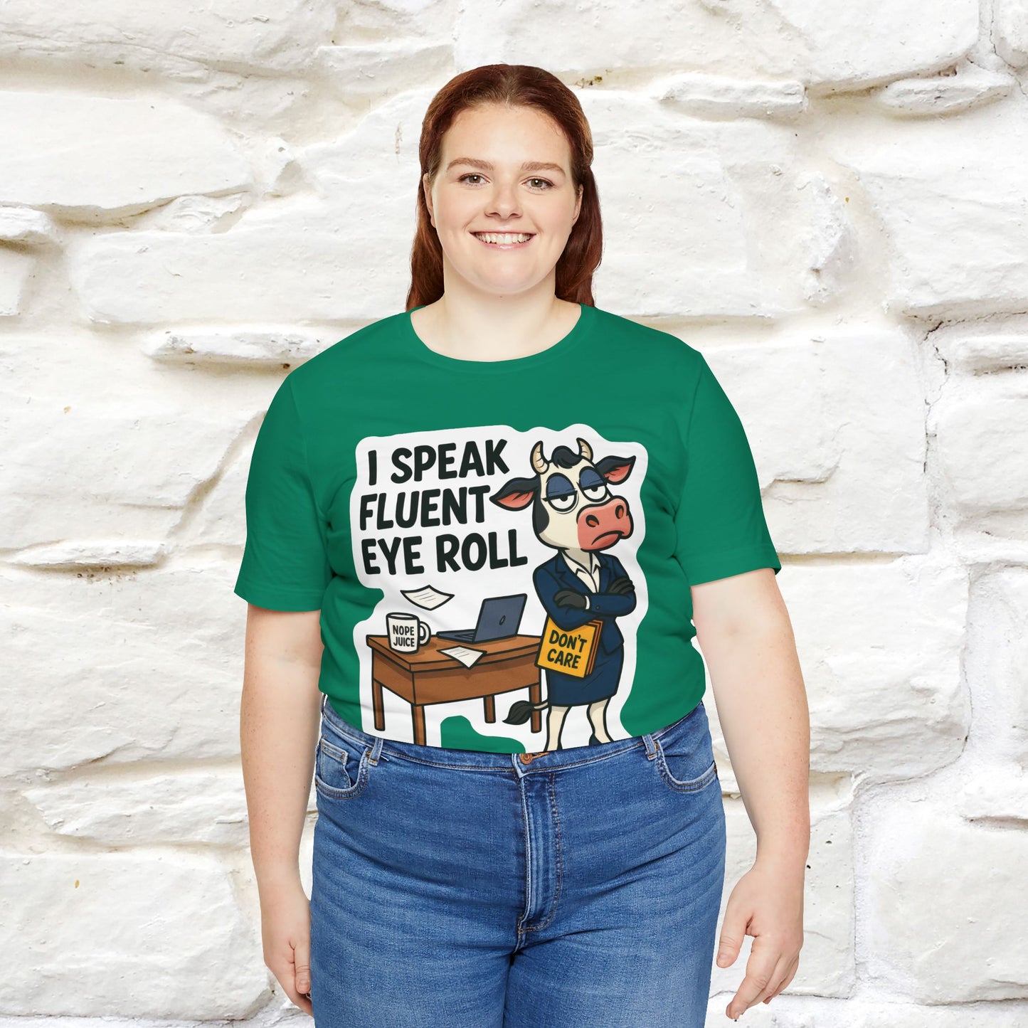 ''I Speak Fluent Eye Roll ''|  Sarcastic Cat T-Shirt | Nunu&Miao Studio