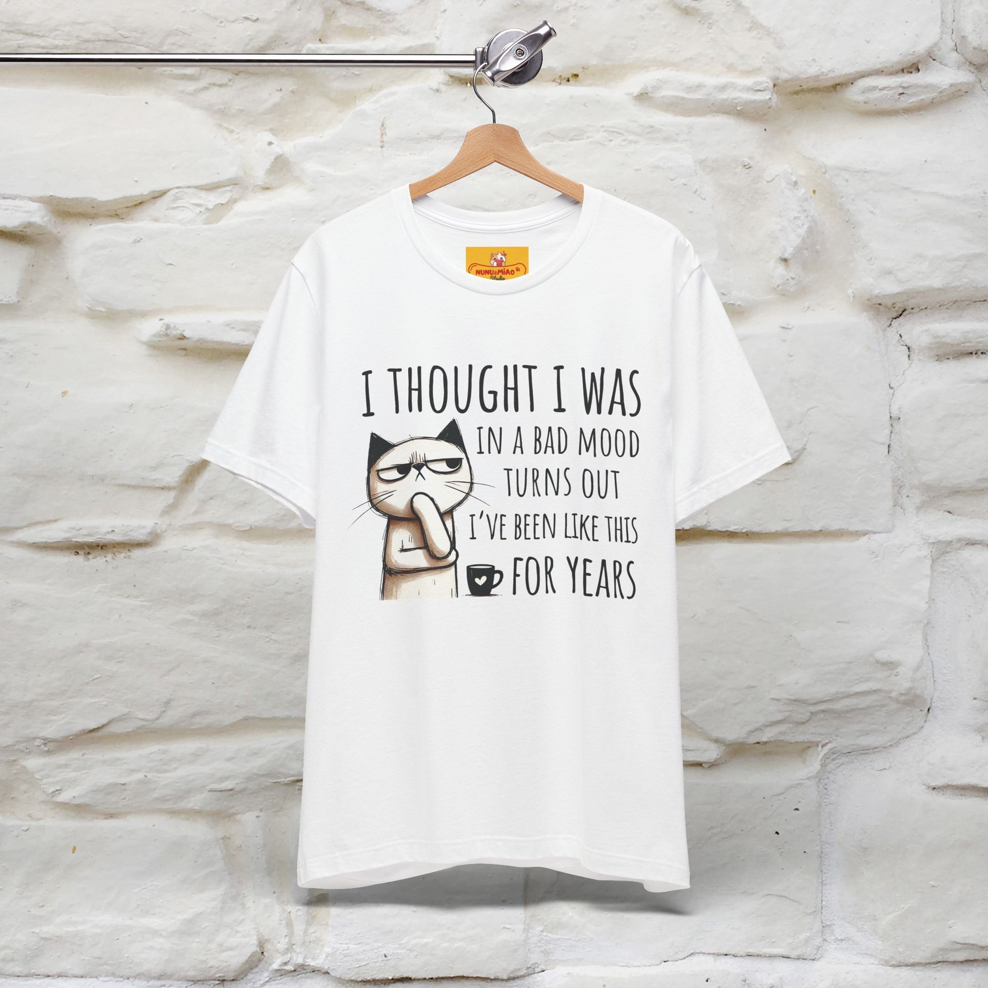 "I Thought I was In A Bad Mood.. " Cat  T-shirt |Nunu&Miao Studio - Nunu&Miao Studio