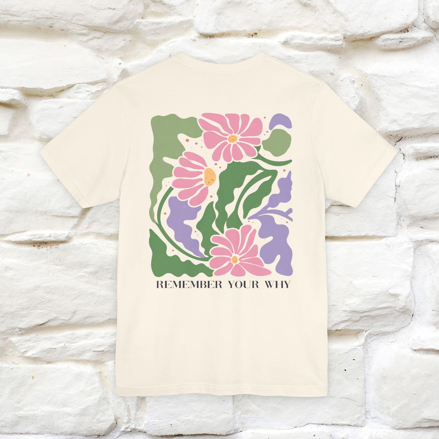 "Remember Your Why'' Cat T-Shirt Front and Back Design | Nunu&Miao Studio - Nunu&Miao Studio