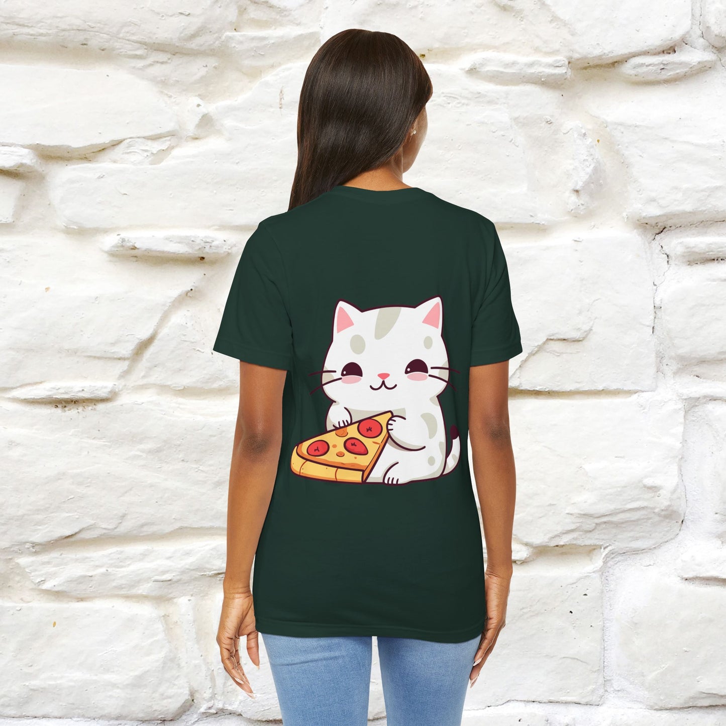 "I Love Pizza"| Cat T-shirt | Nunu&Miao Studio - Nunu&Miao Studio