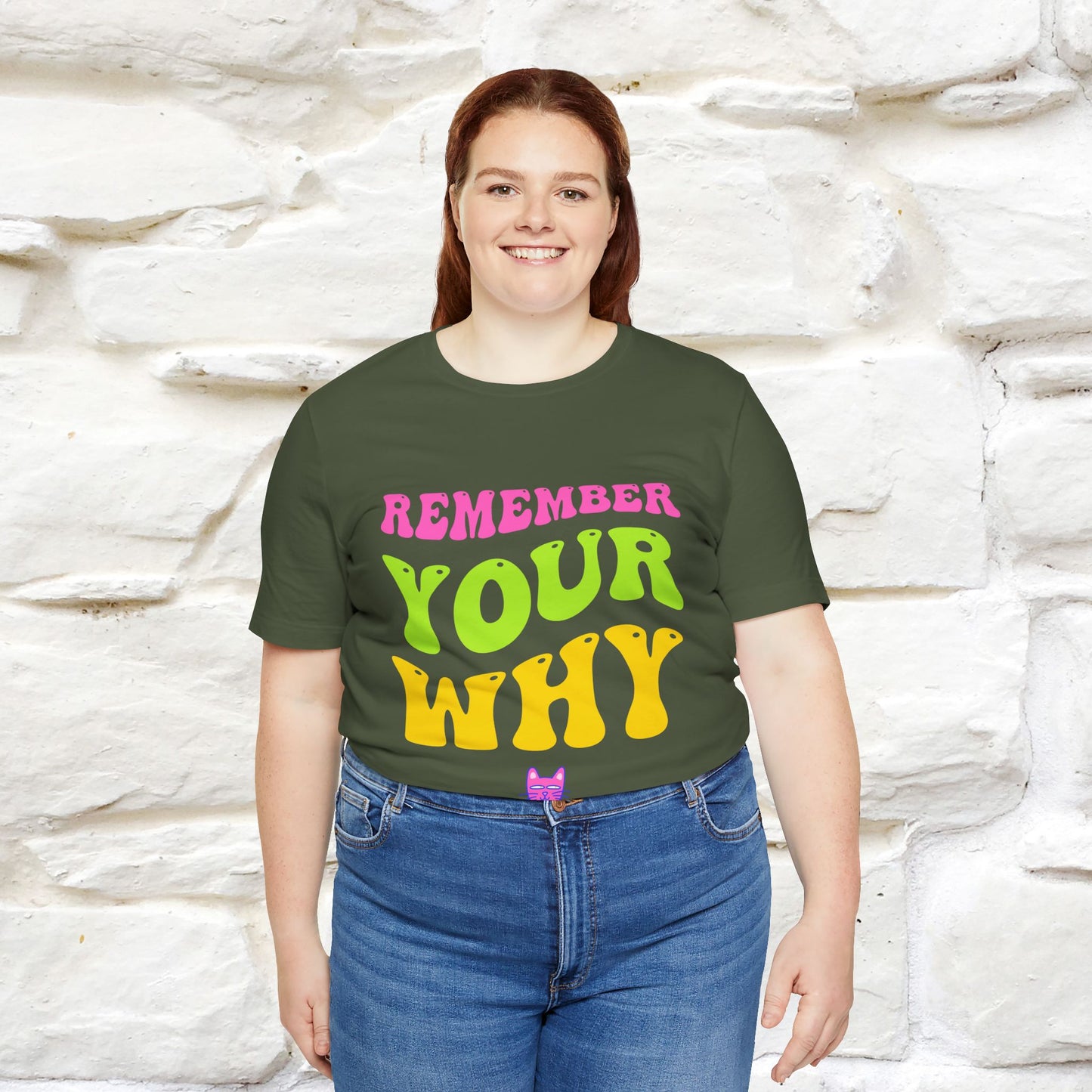 "Remember Your Why" |Cat T-Shirt | Nunu&Miao Studio - Nunu&Miao Studio