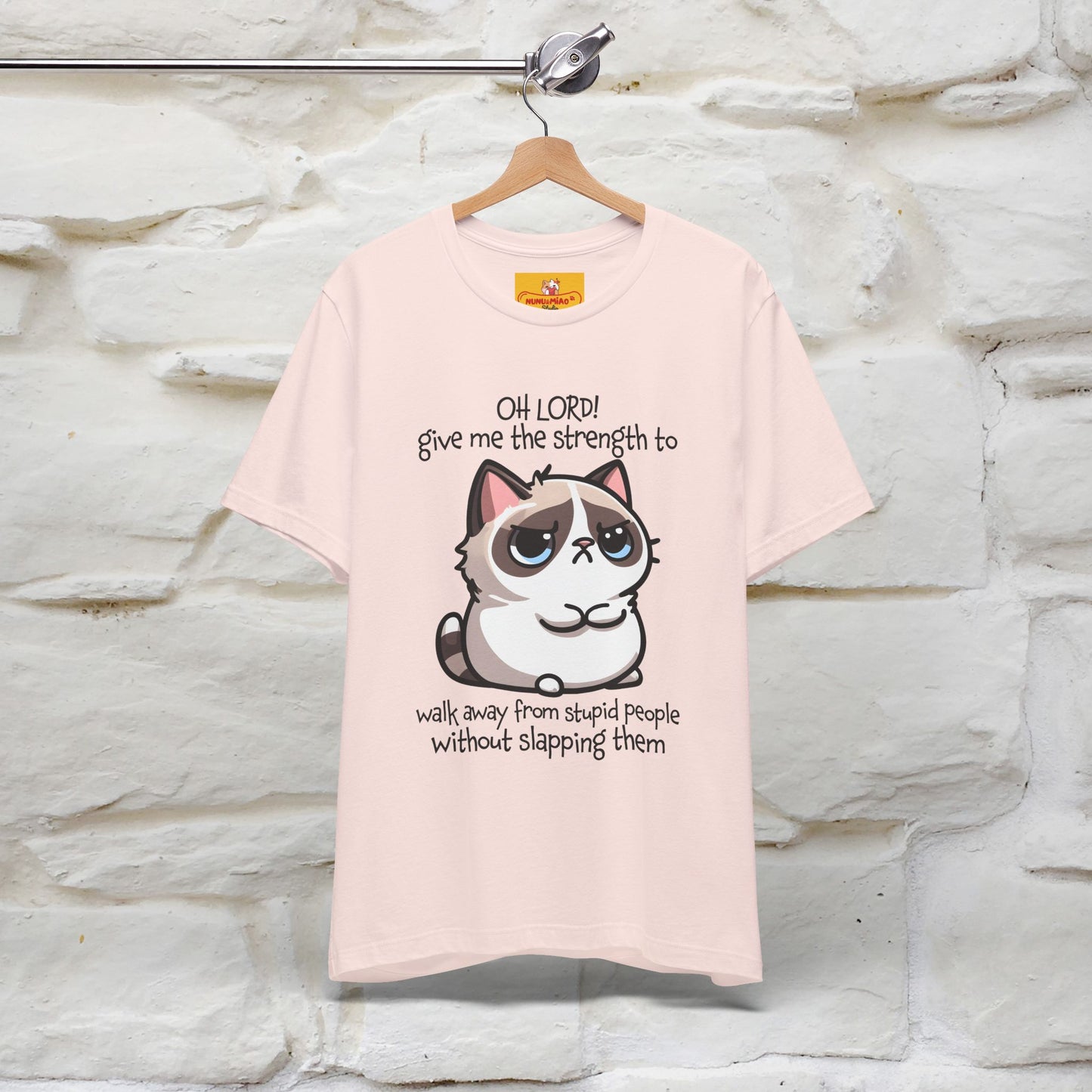 ''Oh Lord! Give Me Strength to ...'' Cat T-Shirt |  | Nunu&Miao Studio - Nunu&Miao Studio