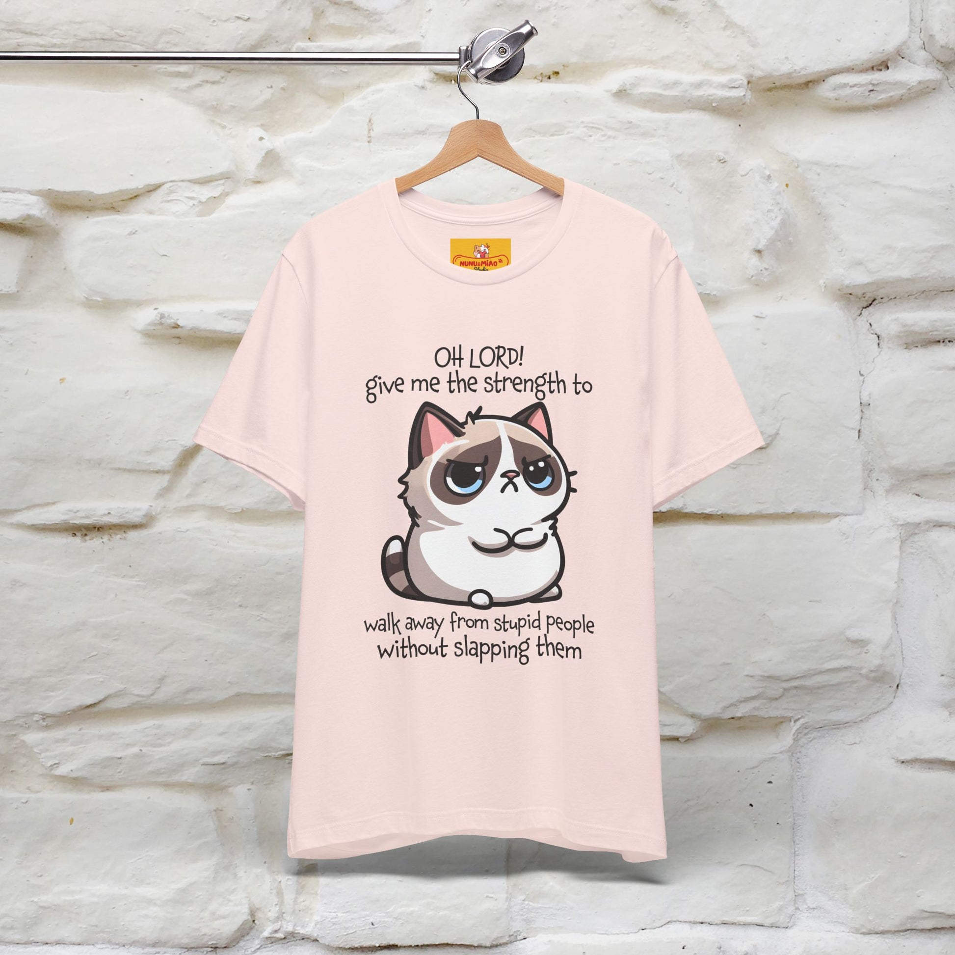 ''Oh Lord! Give Me Strength to ...'' Cat T-Shirt |  | Nunu&Miao Studio - Nunu&Miao Studio