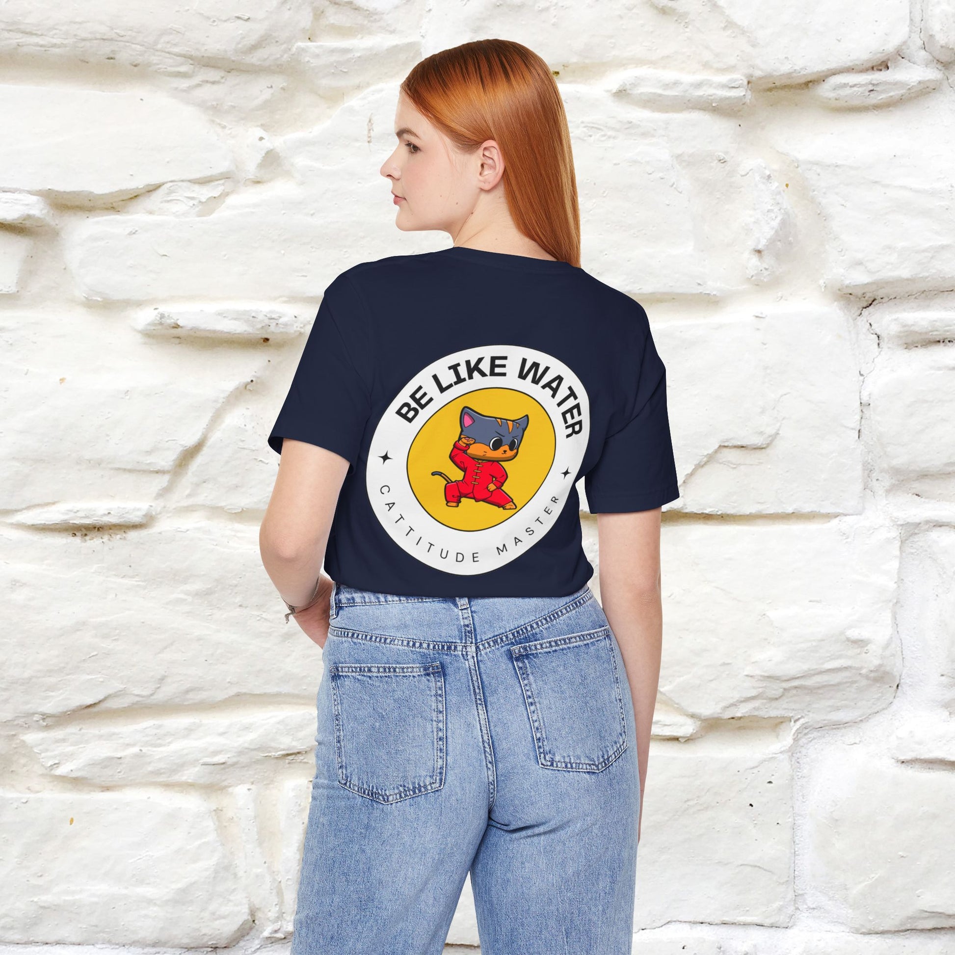 "Be Like Water: Cattitude Master | Cat T-Shirt |Nunu&Miao Studio - Nunu&Miao Studio