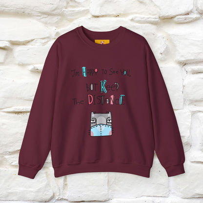 ''I'Am Happy To See You...'' |Cat Sweatshirt | Nunu&Miao Studio