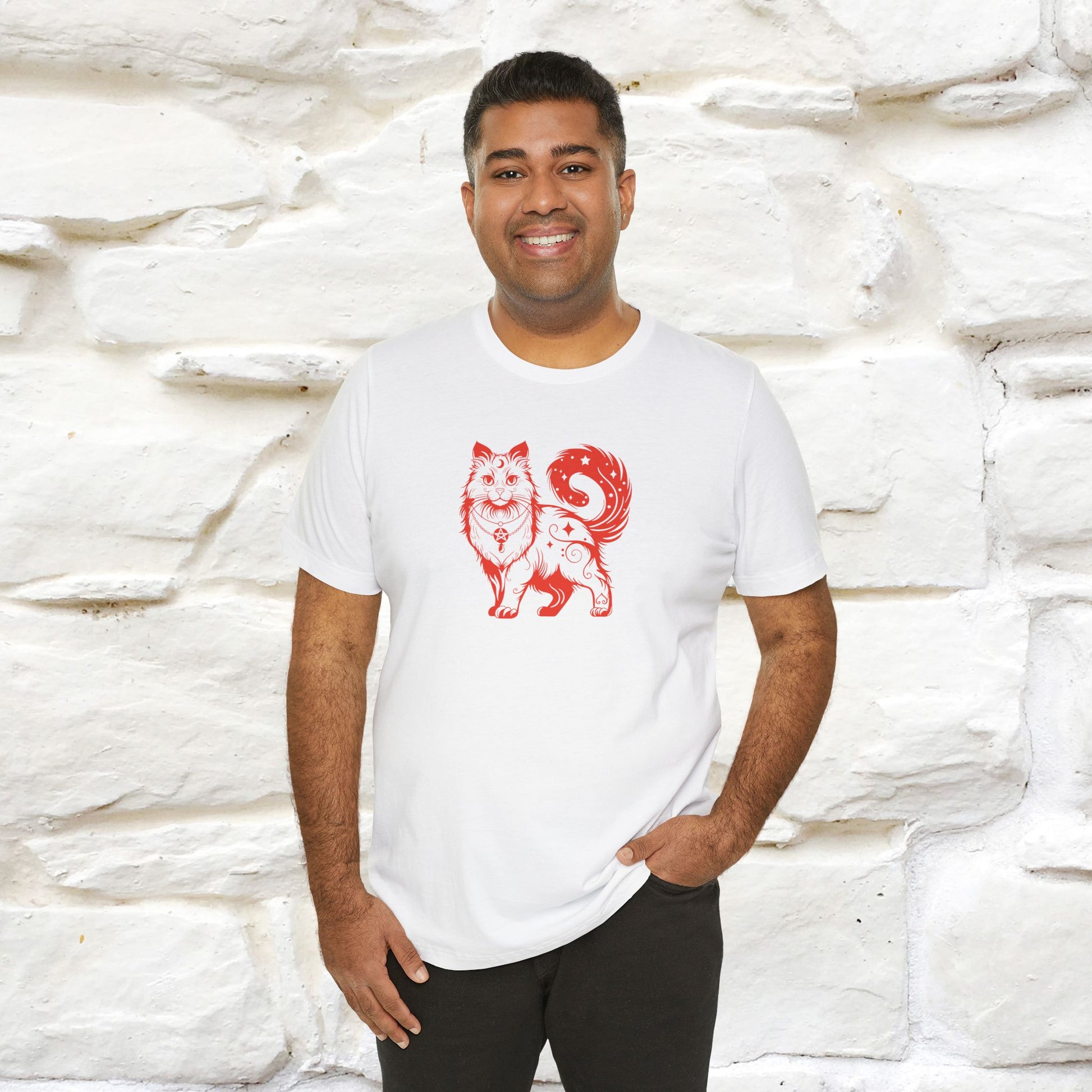 "The Third Eye'' Cat T-Shirt Front and Back Design | Nunu&Miao Studio - Nunu&Miao Studio