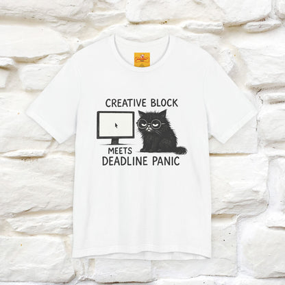 "Creative Block Meets Deadline..." |Cat T-Shirt | Nunu&Miao Studio
