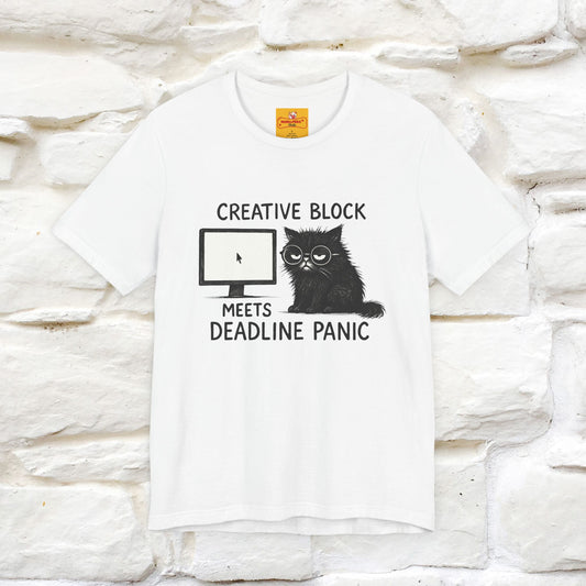 "Creative Block Meets Deadline..." |Cat T-Shirt | Nunu&Miao Studio