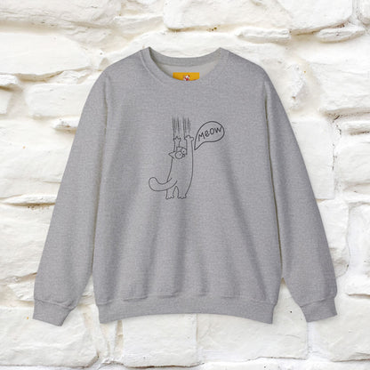 ''Meow.'' |Cat Sweatshirt | Nunu&Miao Studio
