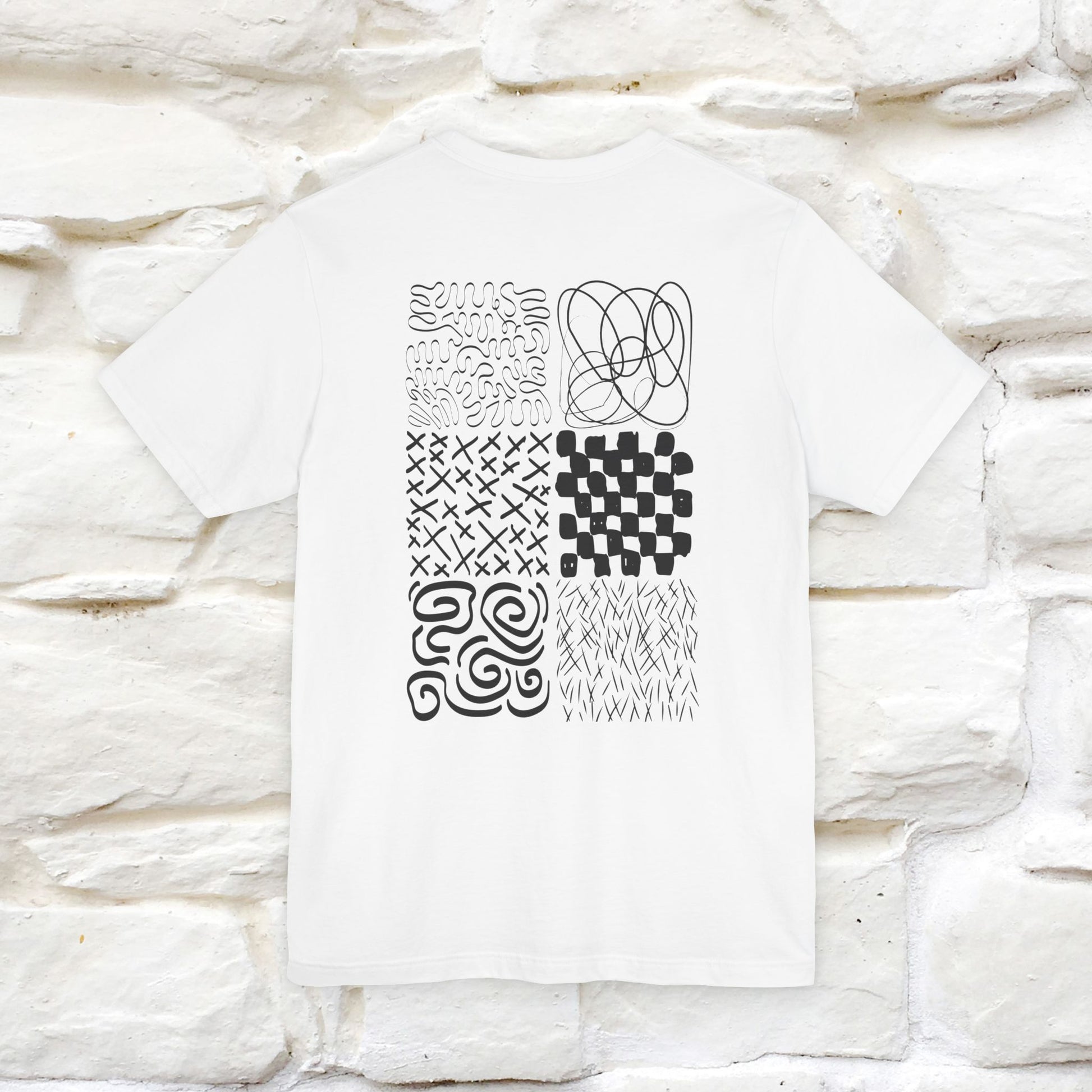 "Black And White'' Cat T-Shirt Front and Back Design | Nunu&Miao Studio - Nunu&Miao Studio