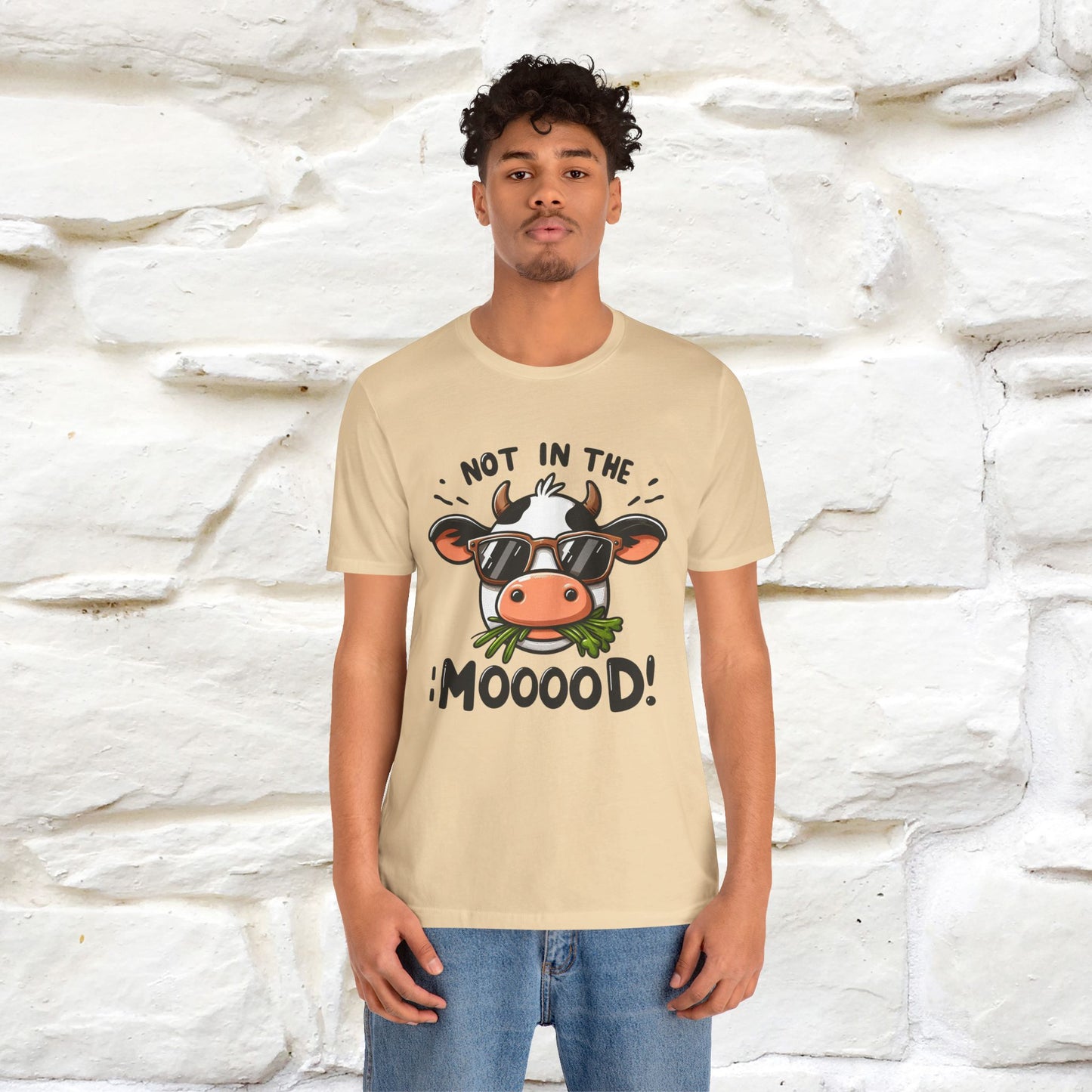 Not In The Moood – Funny Cow Pun T-Shirt | Nunu & Miao Studio - Nunu&Miao Studio