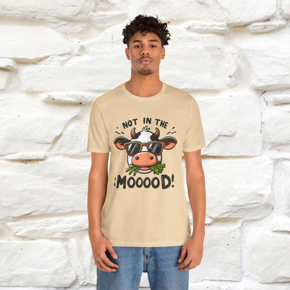 Not In The Moood – Funny Cow Pun T-Shirt | Nunu & Miao Studio - Nunu&Miao Studio