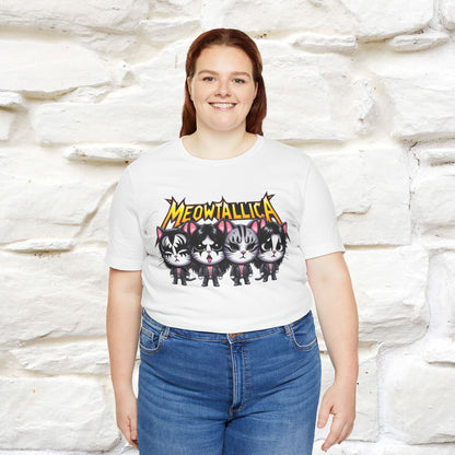 Meowtallica T-Shirt | Rock-Inspired Cat Tee| Nunu&Miao Studio - Nunu&Miao Studio