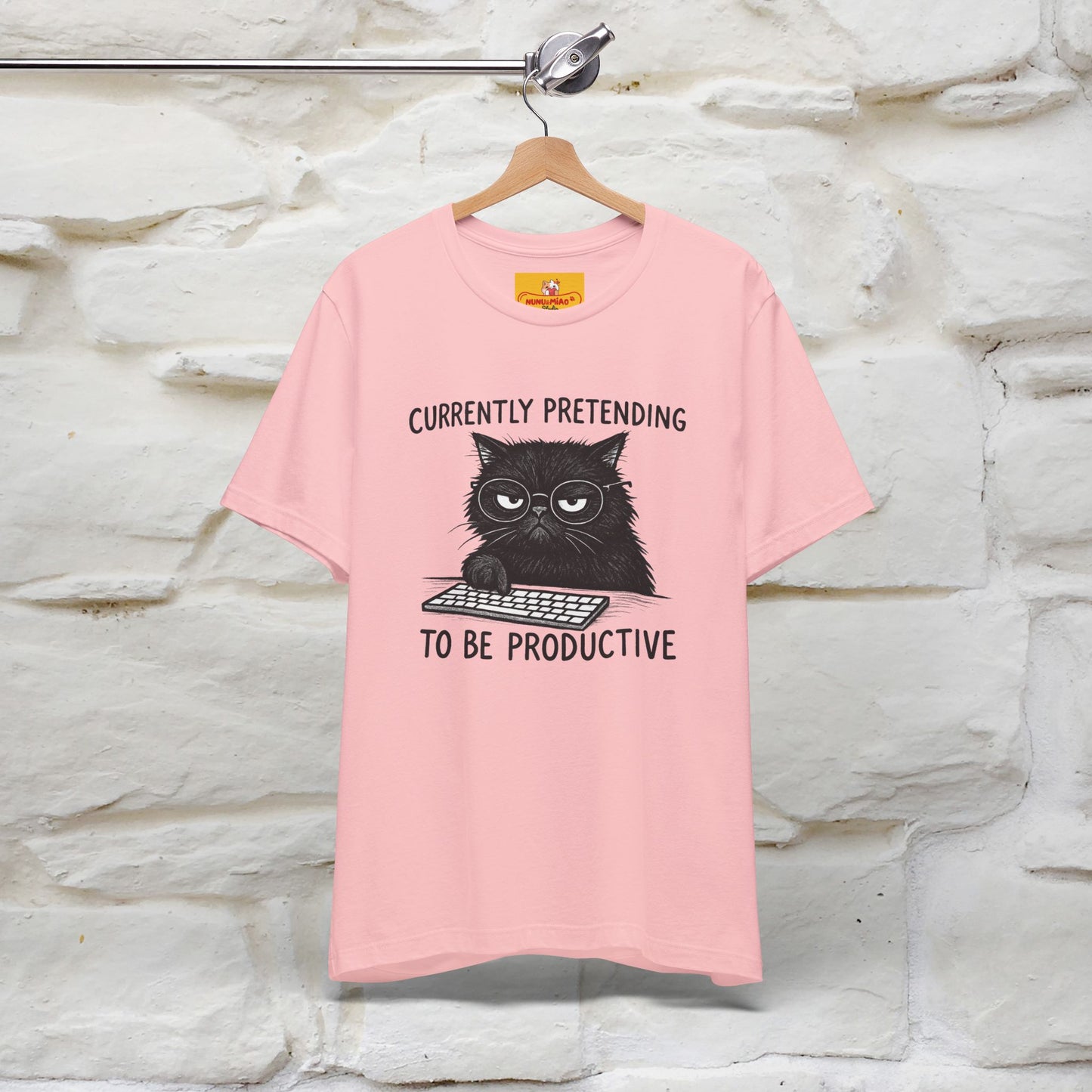 "Currently Pretending To Be Productive" |Cat T-Shirt | Nunu&Miao Studio - Nunu&Miao Studio