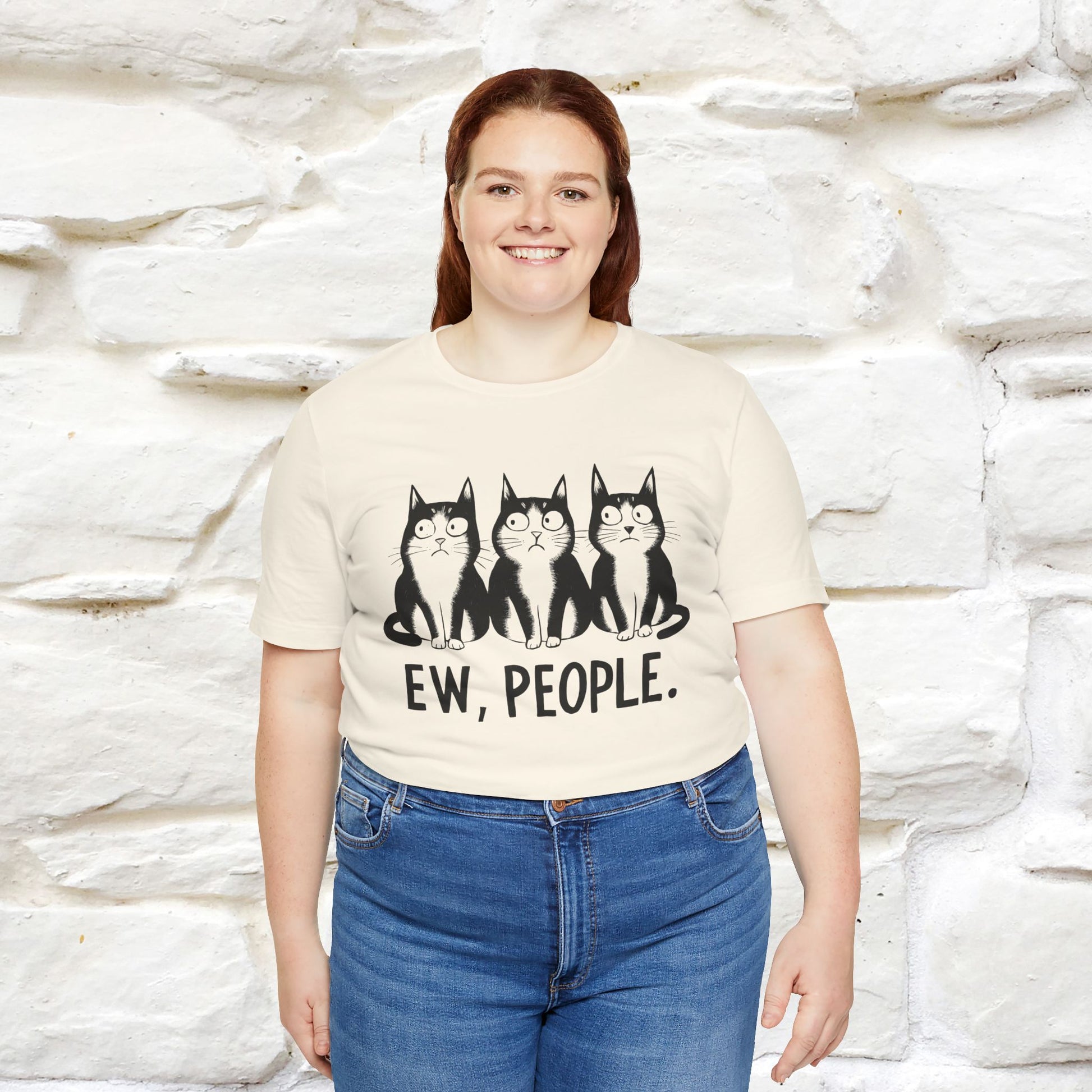 Ew, People | Funny Cat T-Shirt | Nunu&Miao Studio - Nunu&Miao Studio