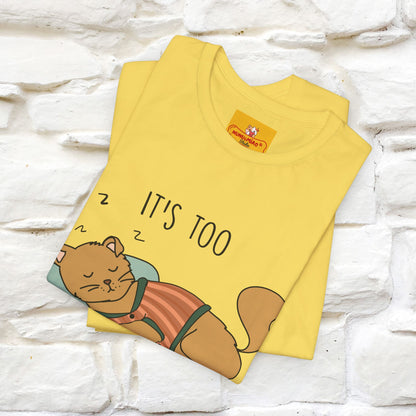 ''It’s Too Peopley Outside'' | Funny Cat T-Shirt | Nunu&Miao Studio - Nunu&Miao Studio