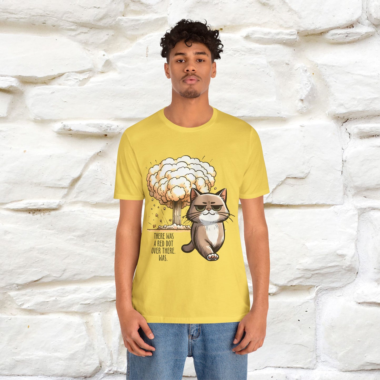 ''The Red Dot Chase'' Funny Cat T-Shirt | Nunu&Miao Studio - Nunu&Miao Studio