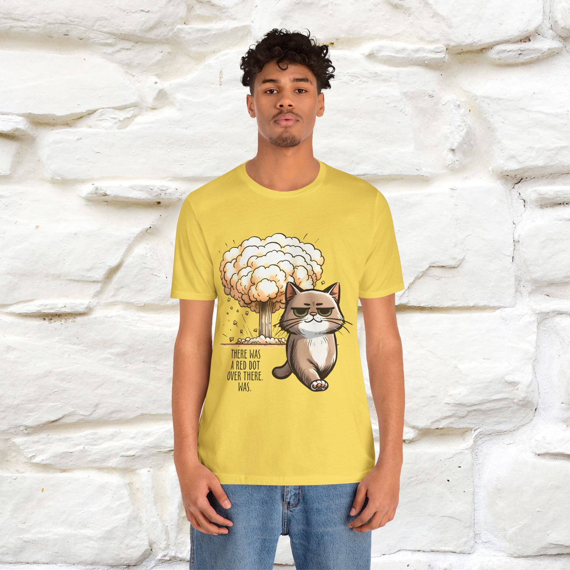 ''The Red Dot Chase'' Funny Cat T-Shirt | Nunu&Miao Studio - Nunu&Miao Studio