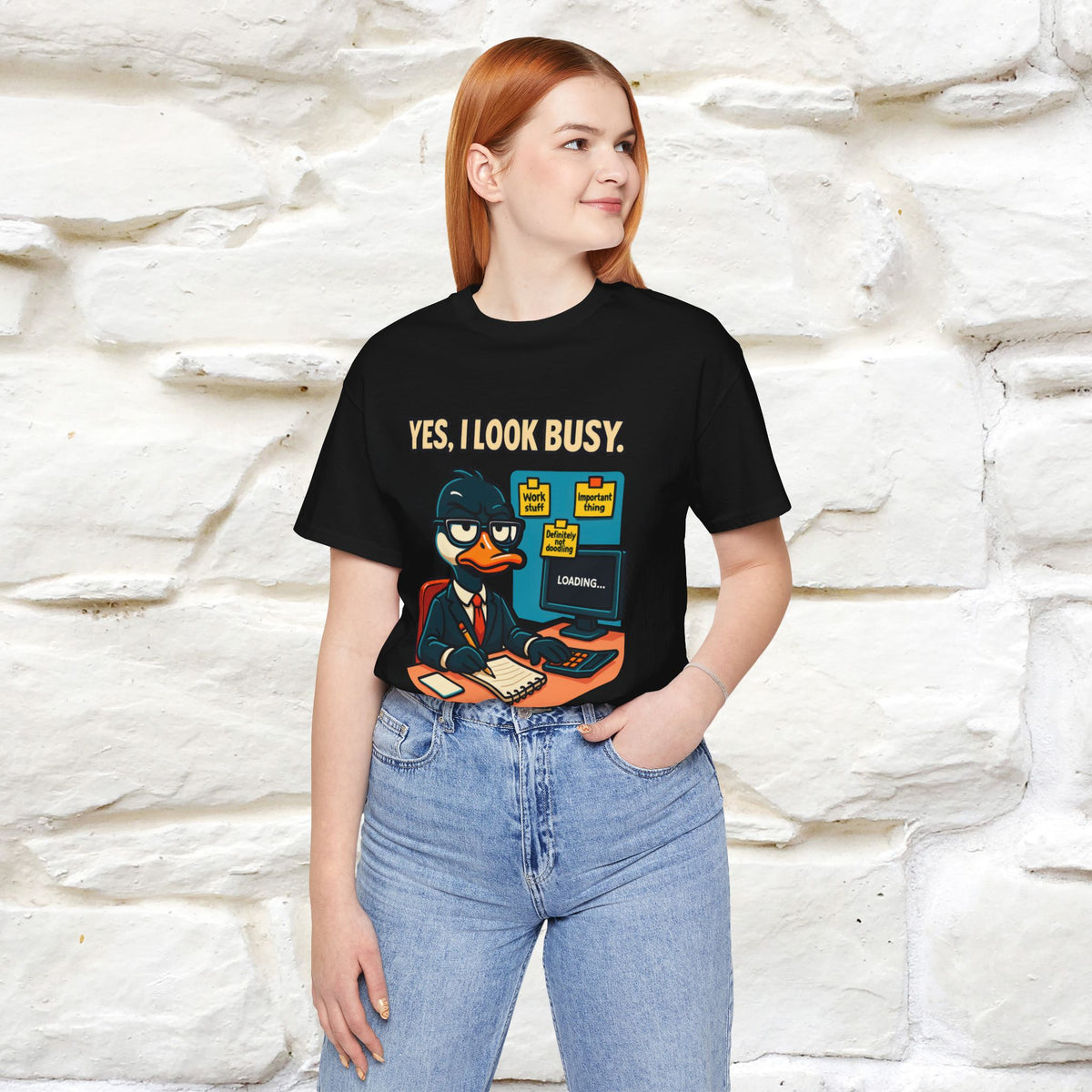 ''Yes, I Look Busy. No I'm Not.''|  Sarcastic Cat T-Shirt | Nunu&Miao Studio