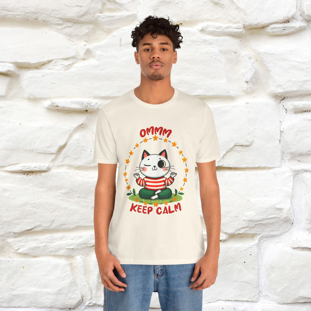 ''Ommm, Keep Calm'' Cat T-Shirt | Nunu&Miao Studio