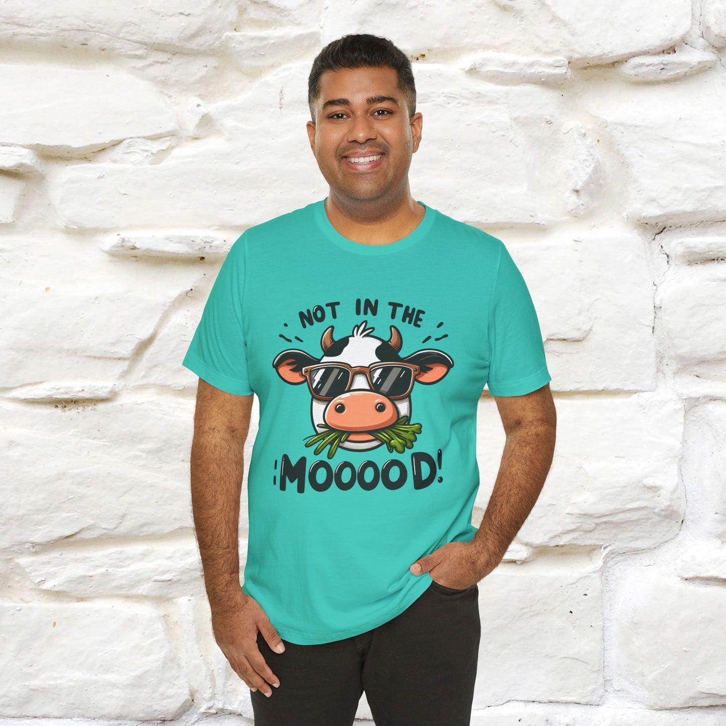 Not In The Moood – Funny Cow Pun T-Shirt | Nunu & Miao Studio - Nunu&Miao Studio