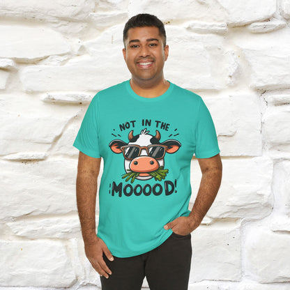 Not In The Moood – Funny Cow Pun T-Shirt | Nunu & Miao Studio - Nunu&Miao Studio