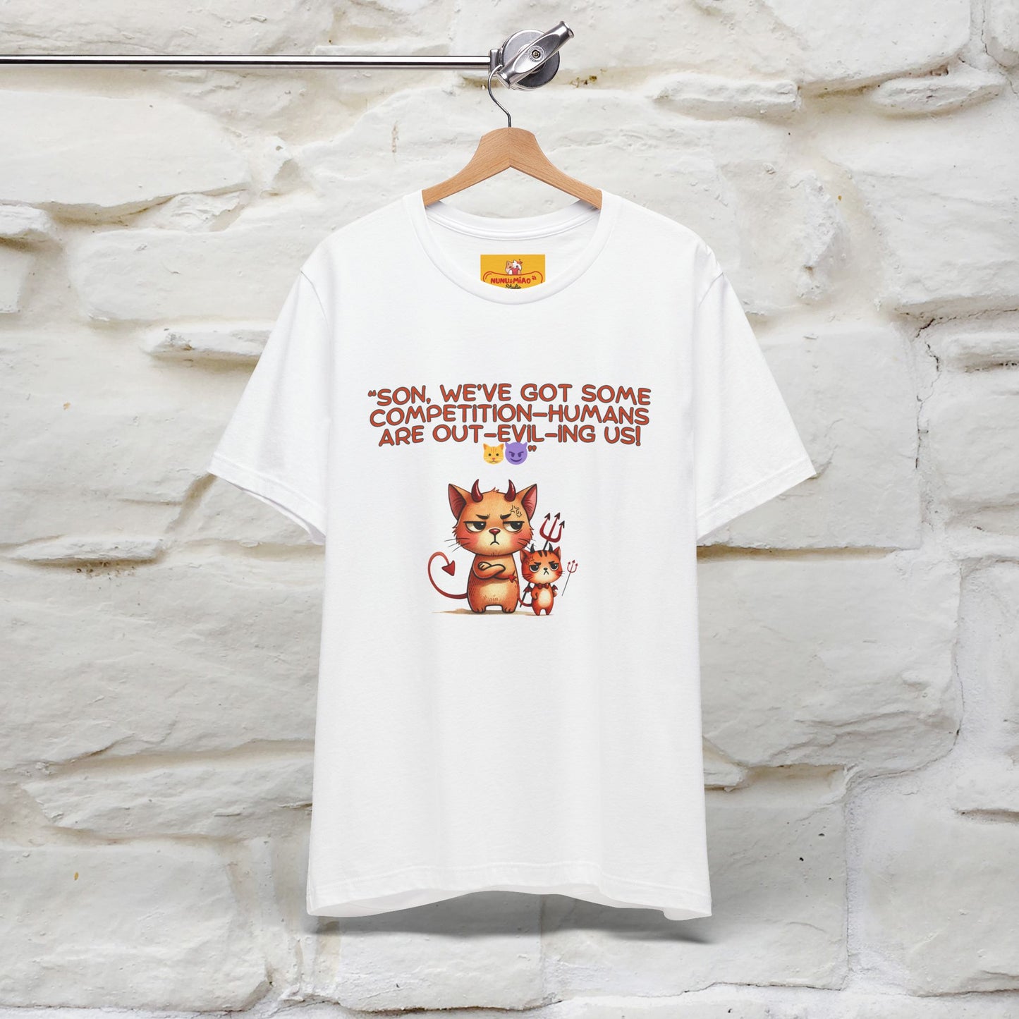 "Humans Are Out-Evil-Ing Us." Cat  T-shirt |Nunu&Miao Studio - Nunu&Miao Studio