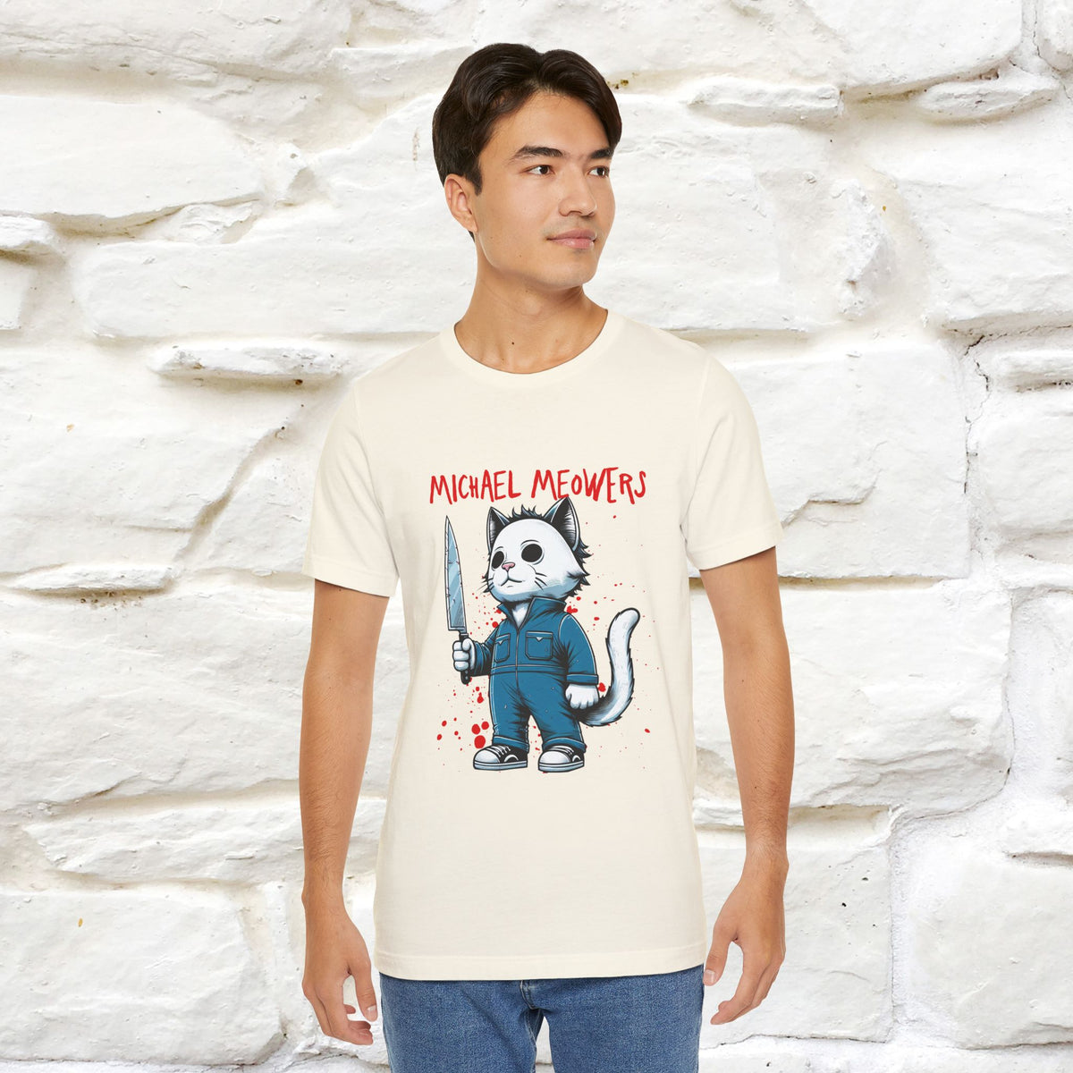 ''Michael Meowers'' Cat T-Shirt |  | Nunu&Miao Studio
