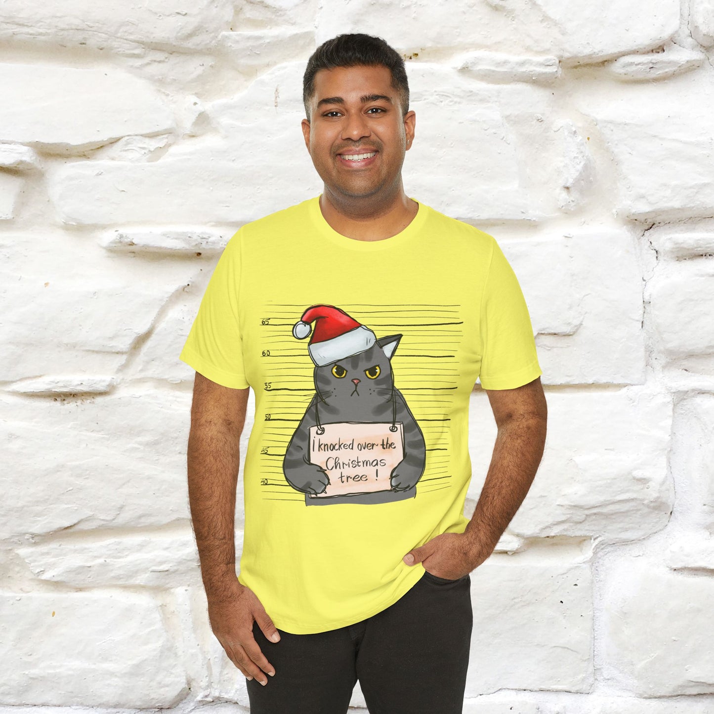 "I Knocked Over The Christmas Tree " |Funny Cat T-Shirt | Nunu&Miao Studio