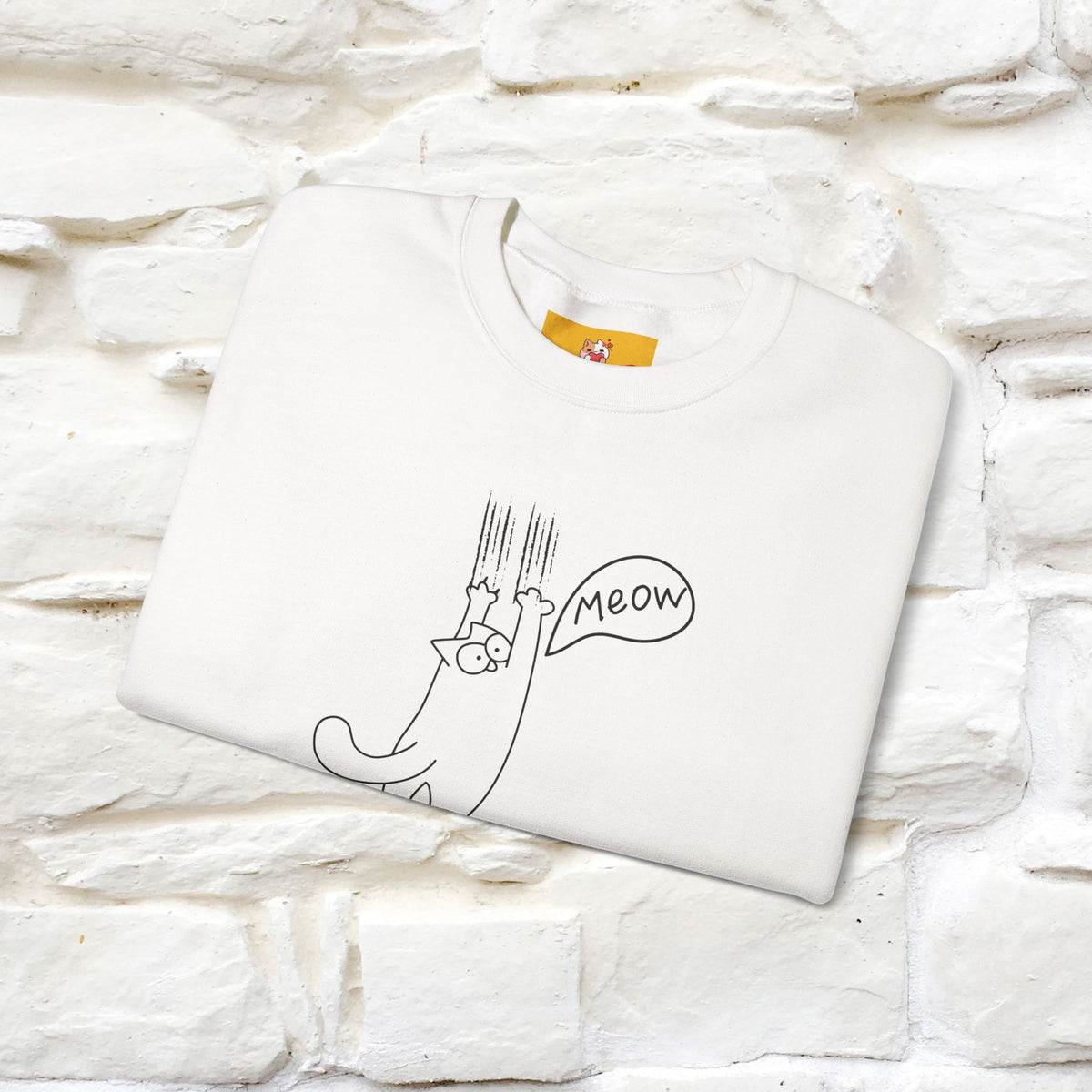 ''Meow.'' |Cat Sweatshirt | Nunu&Miao Studio