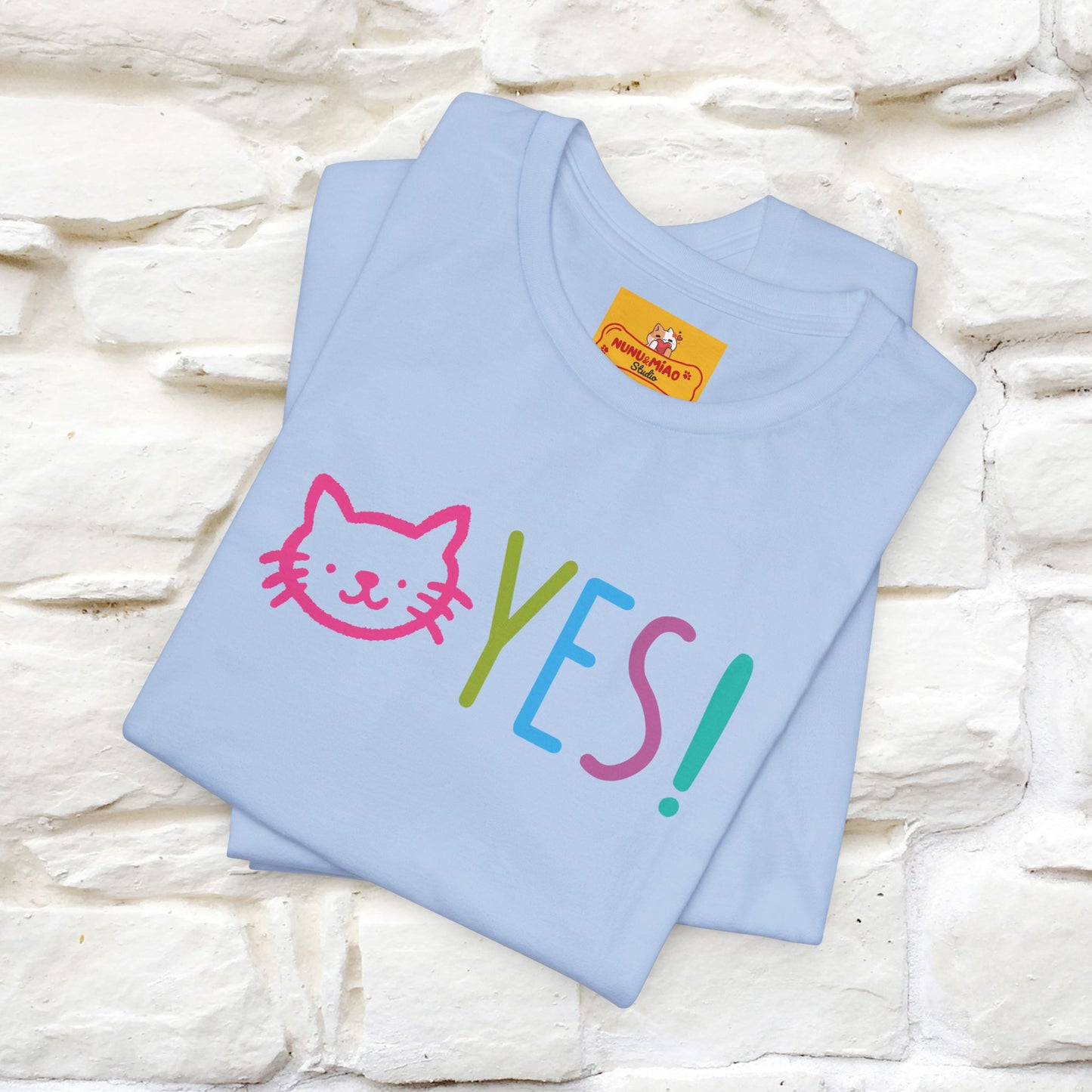 "Yes, Just Do It" Cat T-Shirt| Front & Back Design | Nunu&Miao Studio - Nunu&Miao Studio