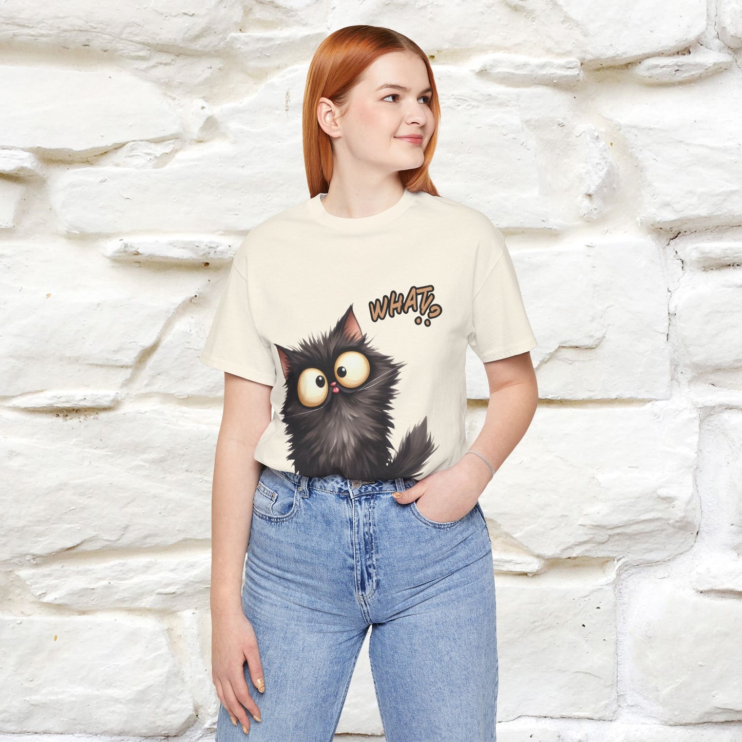 ''What ?'' | Cat T-Shirt  | Nunu&Miao Studio - Nunu&Miao Studio