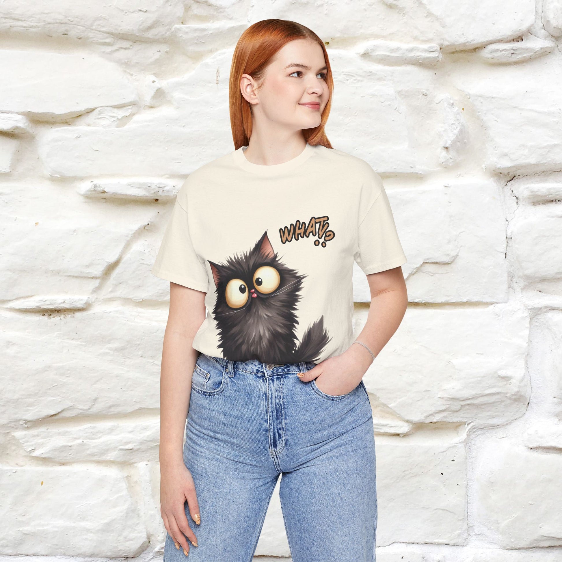 ''What ?'' | Cat T-Shirt  | Nunu&Miao Studio - Nunu&Miao Studio