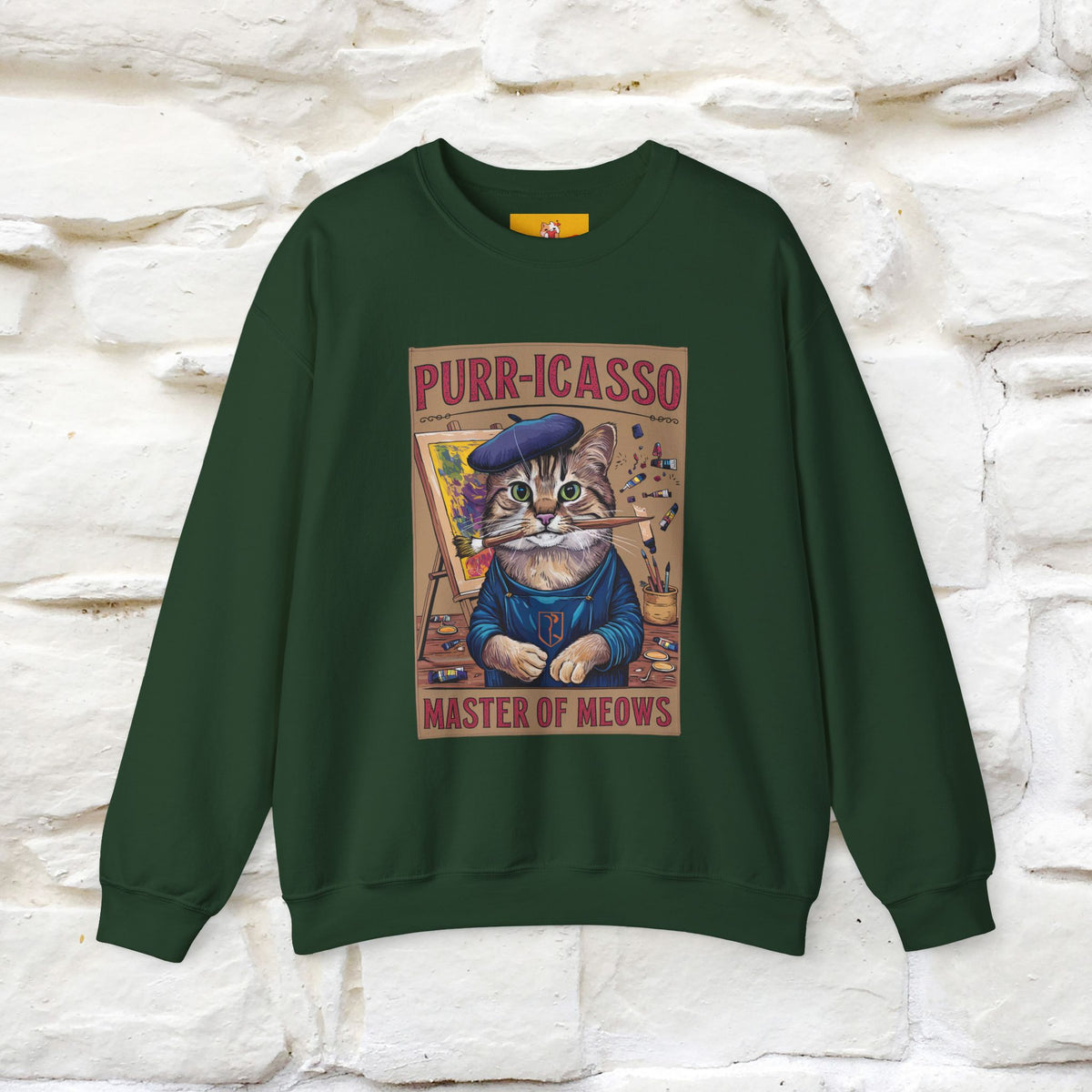 "Purr-icasso.'' |Cat Sweatshirt | Nunu&Miao Studio