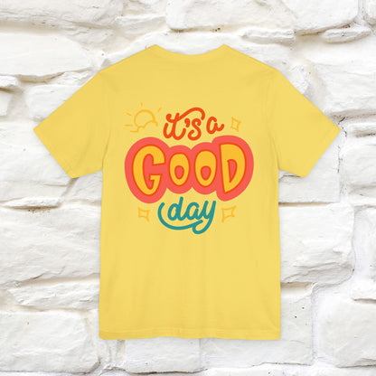 ""It's A Good Day" Cat T-Shirt| Front & Back Design | Nunu&Miao Studio - Nunu&Miao Studio