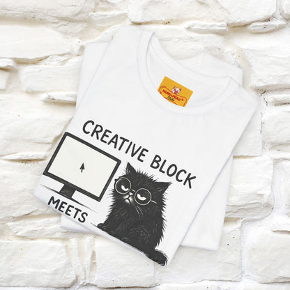 "Creative Block Meets Deadline..." |Cat T-Shirt | Nunu&Miao Studio