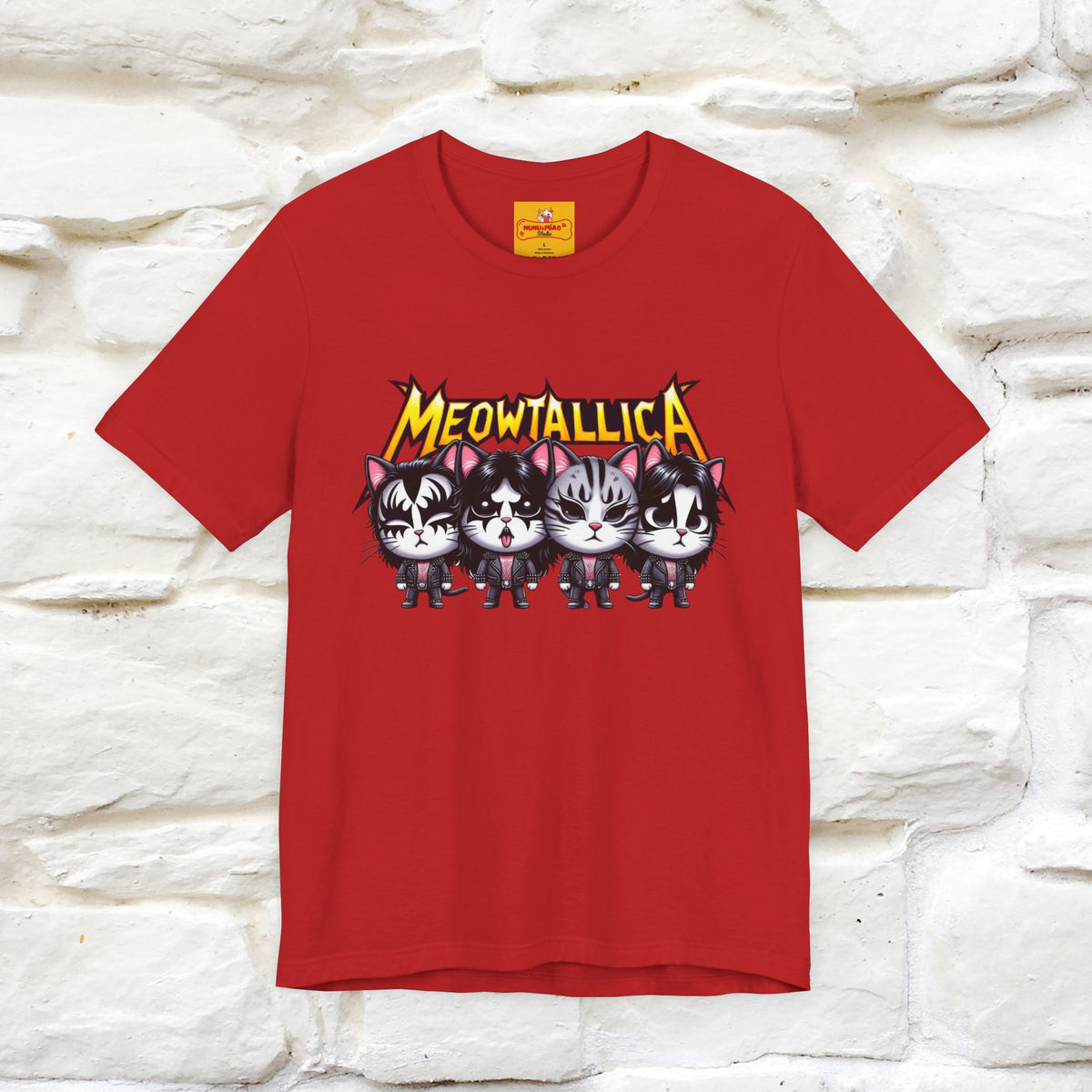Meowtallica T-Shirt | Rock-Inspired Cat Tee| Nunu&Miao Studio