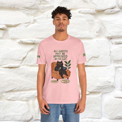 "All Guest Must Be Approved By The Cat - NO,MAYBE" Cat T-shirt |Nunu&Miao Studio