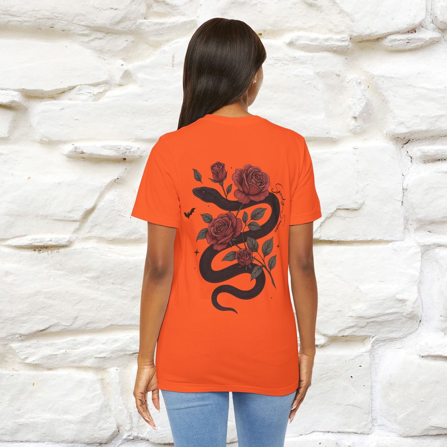 "The Rose and The Snake " Halloween T-shirt |Nunu&Miao Studio - Nunu&Miao Studio