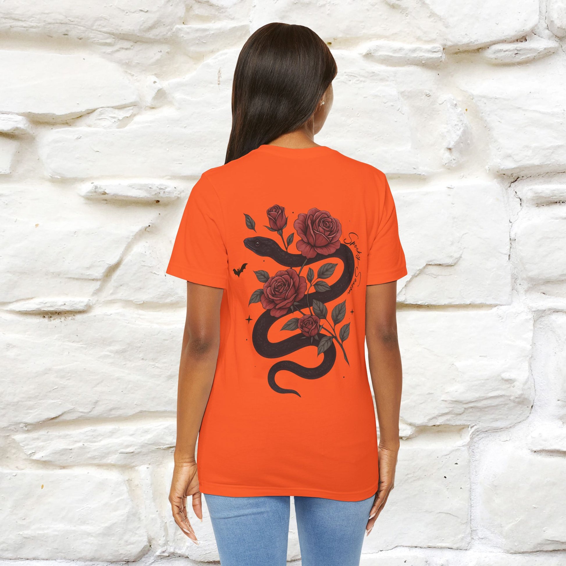 "The Rose and The Snake " Halloween T-shirt |Nunu&Miao Studio - Nunu&Miao Studio