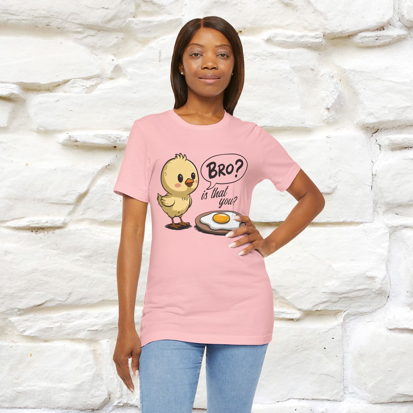 "Bro Is That You?" Funny Chicken T-shirt |Nunu&Miao Studio - Nunu&Miao Studio