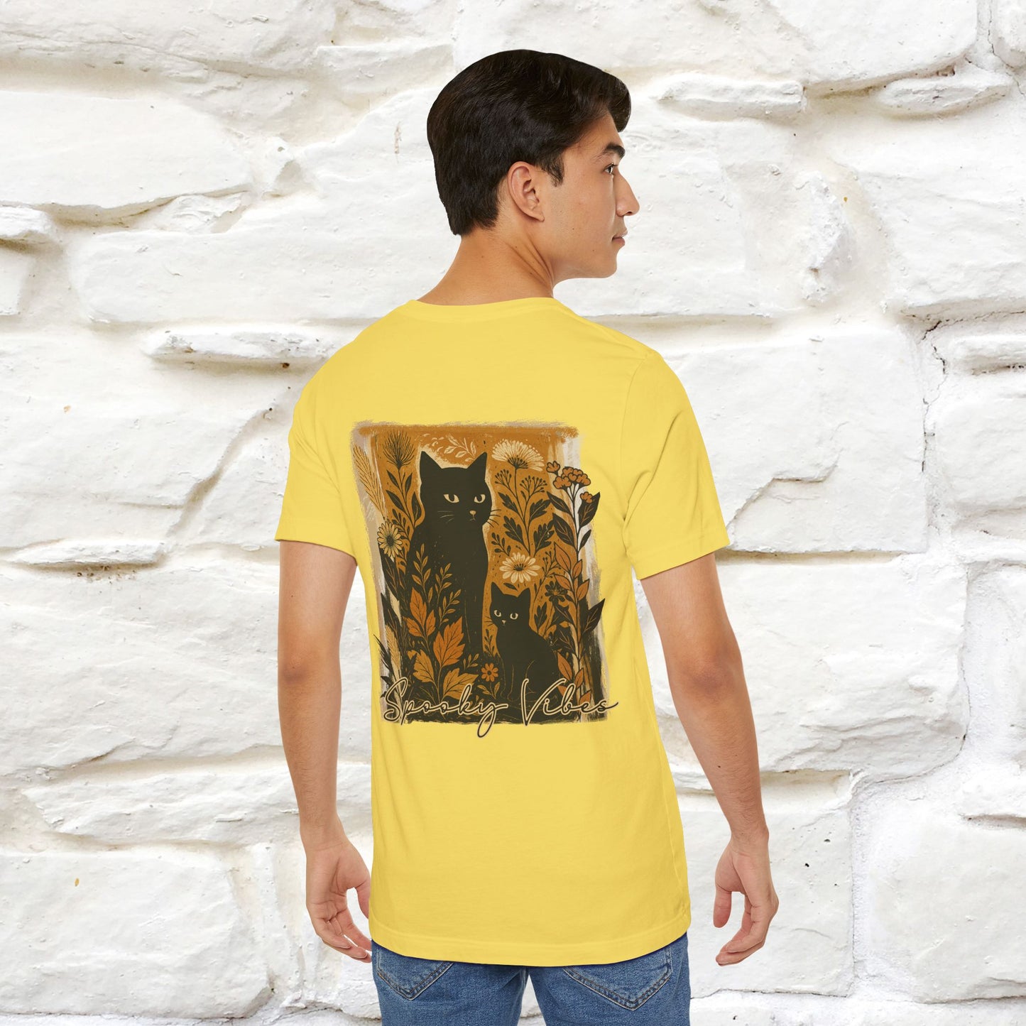 "Spooky Vibes" Cat T-shirt |Nunu&Miao Studio - Nunu&Miao Studio