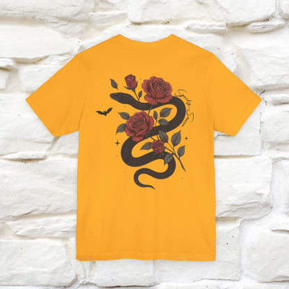 "The Rose and The Snake " Halloween T-shirt |Nunu&Miao Studio - Nunu&Miao Studio
