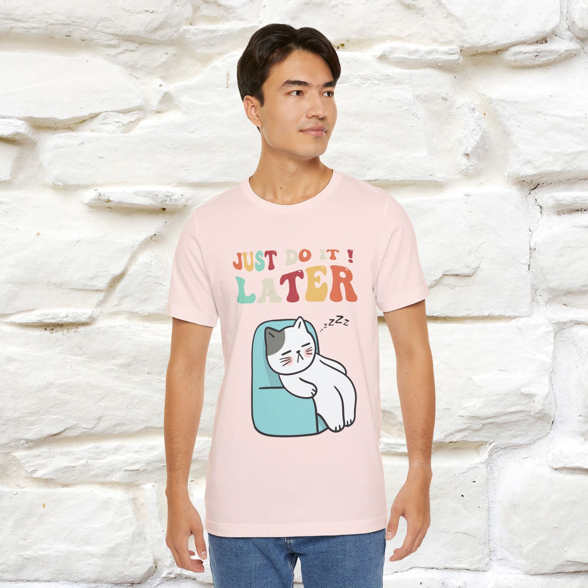 "Just Do It Later" Cat T-shirt |Nunu&Miao Studio - Nunu&Miao Studio