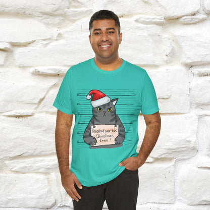 "I Knocked Over The Christmas Tree " |Funny Cat T-Shirt | Nunu&Miao Studio