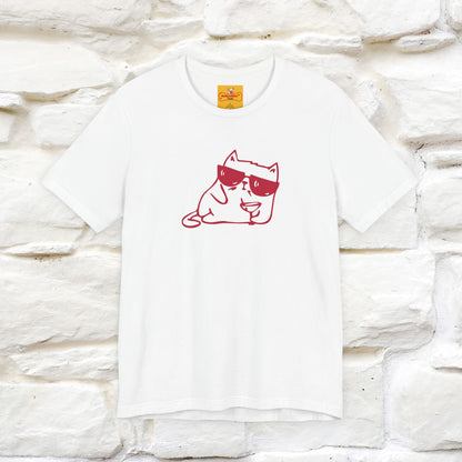 "I’m Happy, Which Often Looks Like Crazy" Cat T-Shirt| Front & Back Design | Nunu&Miao Studio - Nunu&Miao Studio