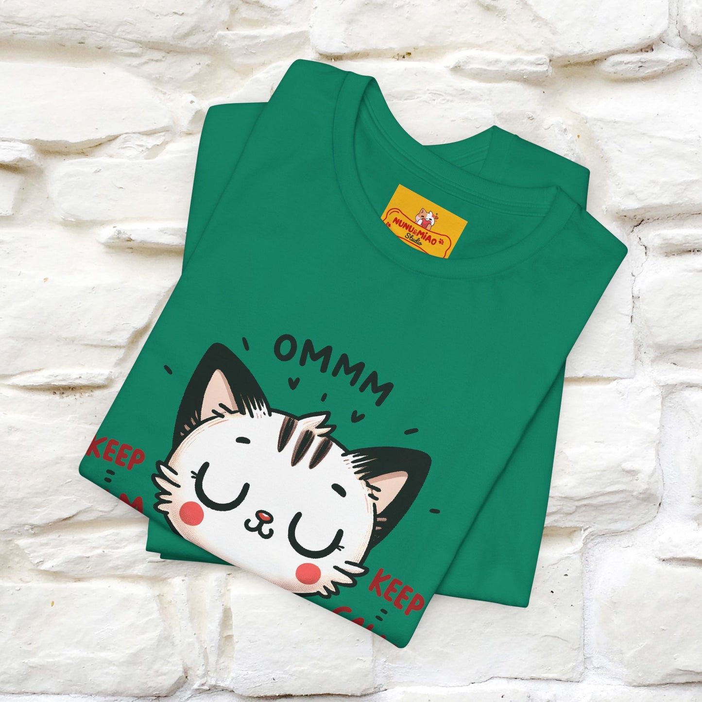 Ommm, Keep Calm | Relaxed Cat Shirt for Men & Women | 100% Cotton* - Nunu&Miao Studio