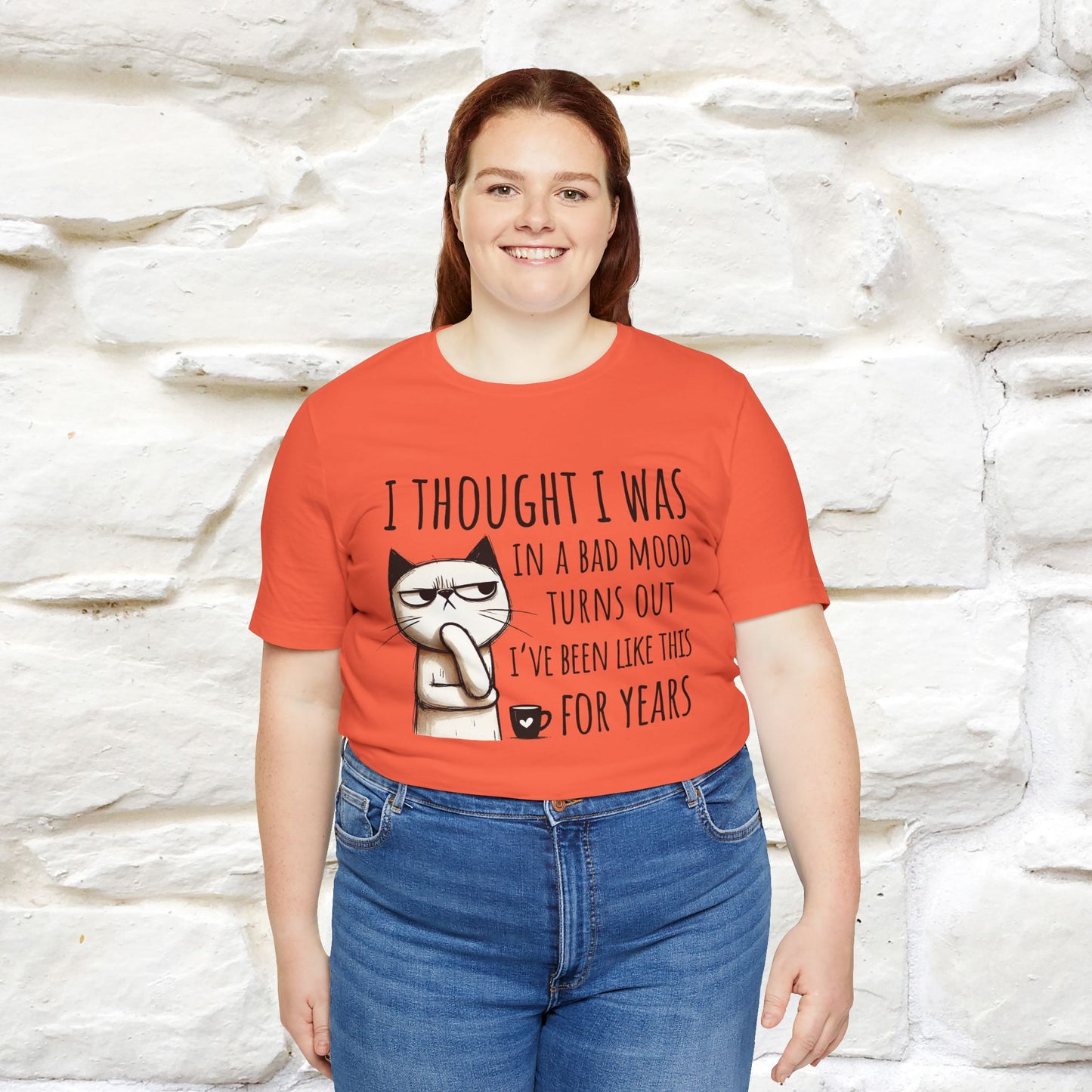 "I Thought I was In A Bad Mood.. " Cat  T-shirt |Nunu&Miao Studio - Nunu&Miao Studio