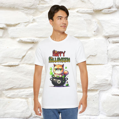 "Angry Cat Happy Halloween" Cat  T-shirt |Nunu&Miao Studio - Nunu&Miao Studio